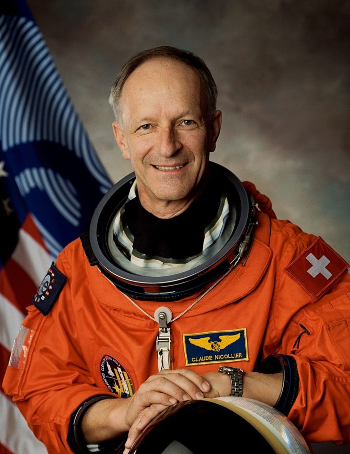 Claude Nicollier, team member of mission STS-103